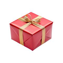Obraz premium Gift Box Wrapped in Red Ribbon