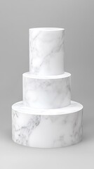 白大理石の静寂: 三段の円柱 (Shiro daimaruburu no shijaku: Sandan no enchu) Translation: Silence of White Marble: Three-Tiered Cylinders