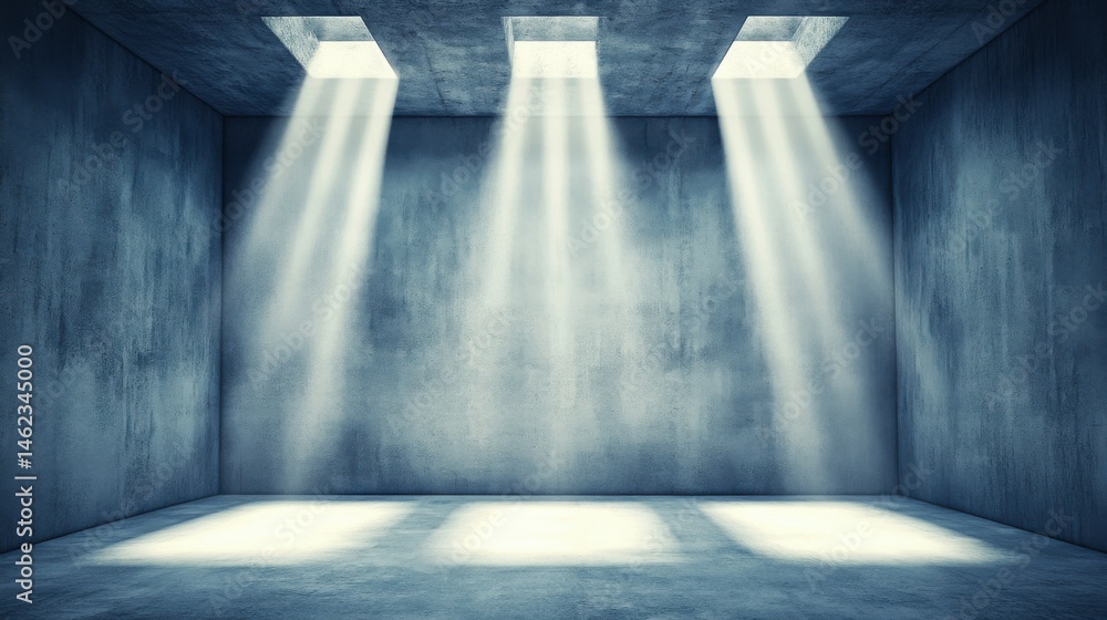 Poster a beautiful minimalist design background featuring a smooth concrete floor with a subtle texture, il