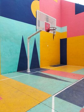 Pista de basket, cancha de basket 