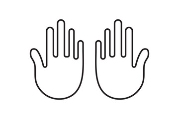 Raising Hands Icon Design