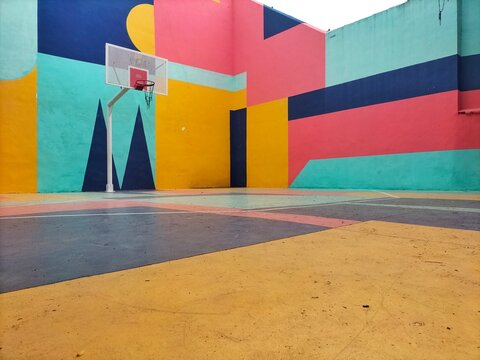 Cancha de basket, pista de baloncesto 