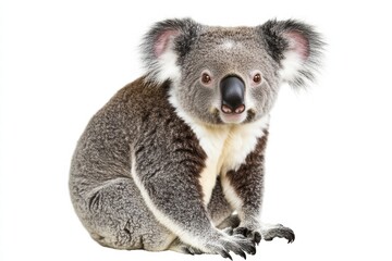 Naklejka premium a koala isolated on a white background, ultra-realistic, real photo