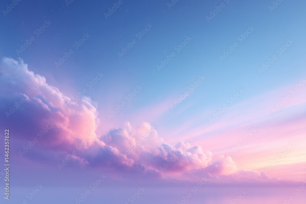 Poster create minimalistic gradient image with clean transition of complementary colors capturing essence o