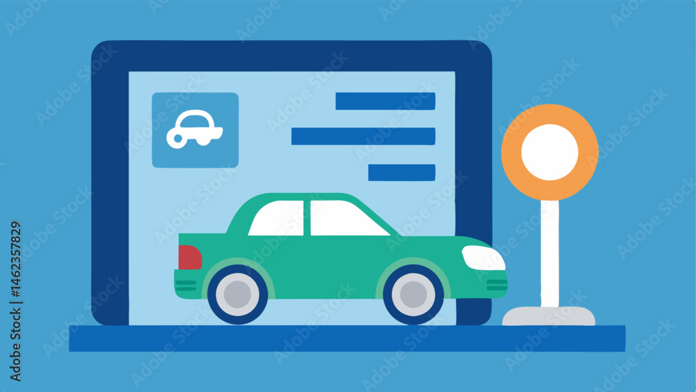 Poster informative accessibility flyer a simple visual of a flyer p on a car dashboard with information abo