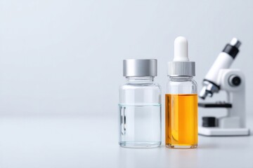 minimalistic arrangement of scientific tools suggests contemplative focus on ethics in research