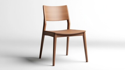 Light brown wooden chair, simple design
