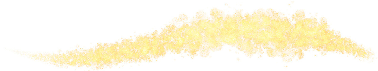 Gold Glitter Wave Golden Swirling Sparkler Trail Isolated Design Element Brush Stroke Abstract Swirl Flourish