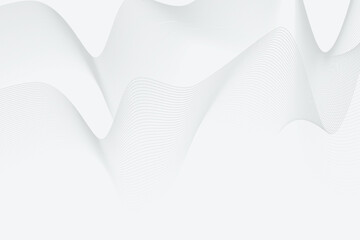 White background waves