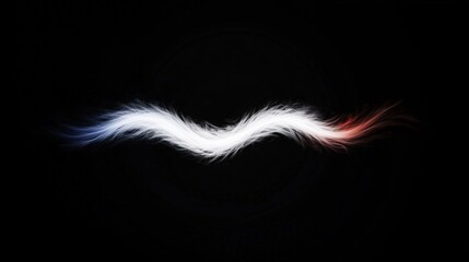 Abstract design of a flowing, vibrant, luminous form.