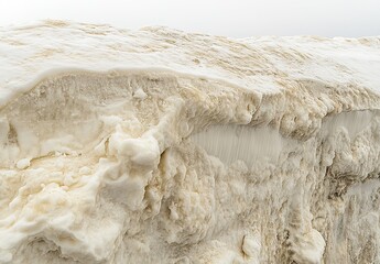 Closeup Snowy Mountain Texture