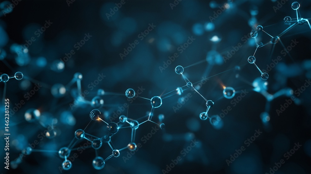 Poster molecular network: an artistic representation of a molecular network showcases intricate interconnec