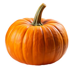 Perfect Pumpkin HighResolution Image for Fall Recipes and Decorations isolated on transparent background