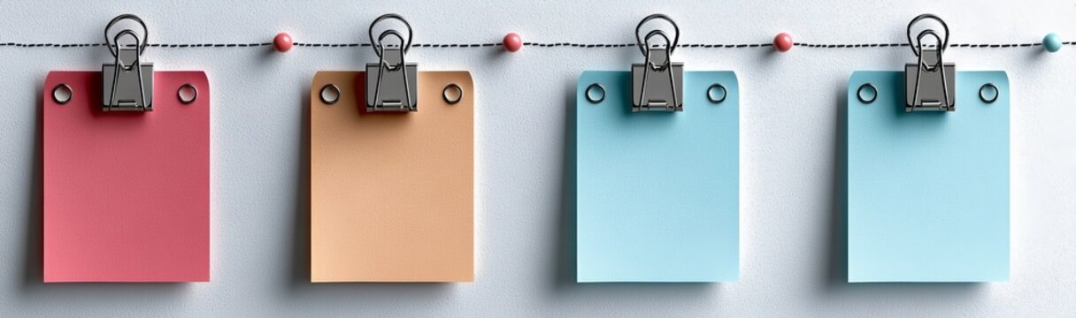 Note paper with clip, featuring blank paper and a paper clip template for writing Thoughts, Texts, Messages, Quotes, and Shayari, also suitable as a memo paper with a paperclip, available in various