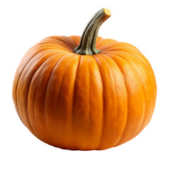 Obraz premium Perfect Pumpkin Fresh Orange and Ready for Fall isolated on transparent background