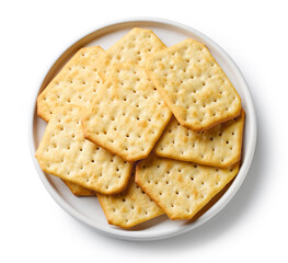 plate of crackers