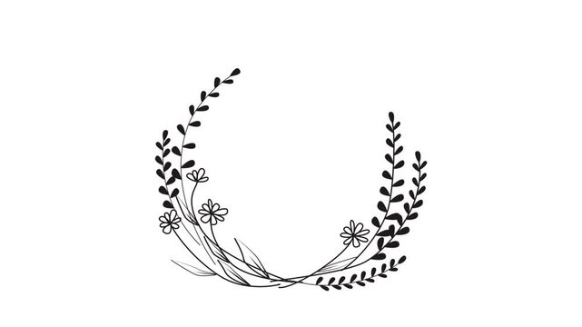 video plant in frame for wedding intro