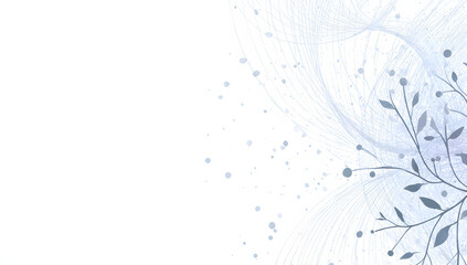 Elegant floral pattern design in soft white tones for background use in various creative projects