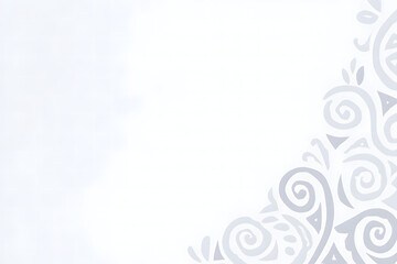 Elegant floral pattern design in soft white tones for background use in various creative projects