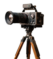 Vintage camera on tripod (1)