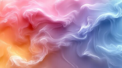 Obraz premium Vibrant Abstract Swirls of Colorful Smoke and Light in Motion
