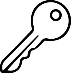 Key Icon – Symbol of Access, Unlocking, and Security Control, vector