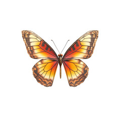 Fototapeta premium Detailed view of a vibrant butterfly