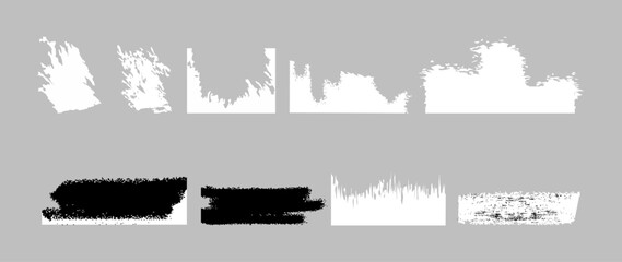 Collection of Abstract Brush Stroke Textures