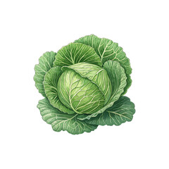 Obraz premium cabbage isolated on white