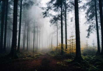 Obraz premium Mysterious Forest Path