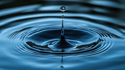 Water droplet impacting surface