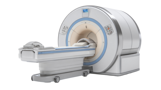 MRI Machine Magnetic Resonance Imaging Machine on Transparent Background

