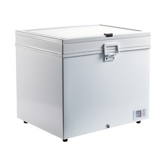 Chest freezer isolated on transparent background