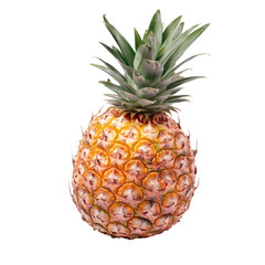 Fresh pineapple, vibrant and whole