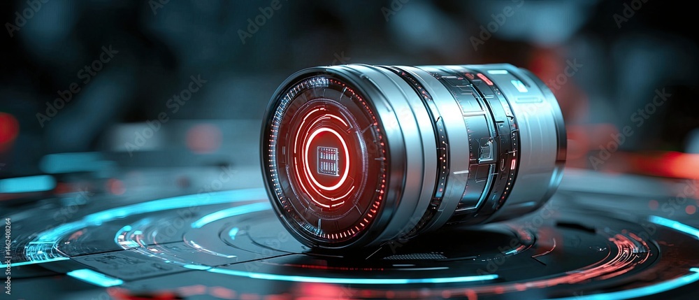Poster a sleek, futuristic design of a cyber energy battery symbolizing the clean, efficient power of the f