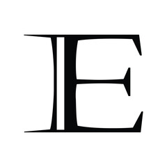 Letter E Logotype Icon Design Template