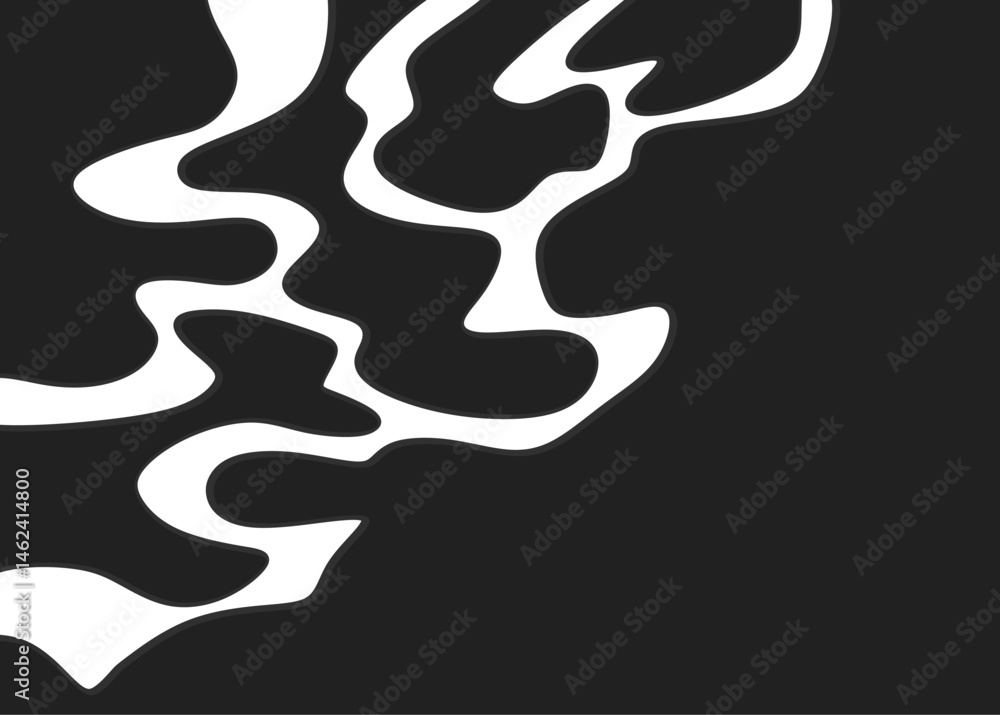 Poster abstract background with wavy line pattern and with some copy space area