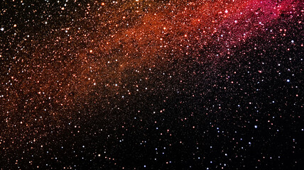 Obraz premium Colorful starry night sky with a high definition outer space background full of shining stars