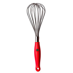 Naklejka premium Stainless Steel Whisk with Red Handle