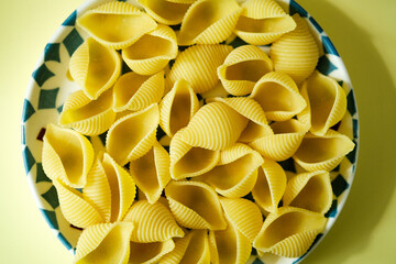 Italian Conchiglie Rigate Dried Pasta Food Staple
