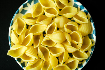 Italian Conchiglie Rigate Dried Pasta Food Staple