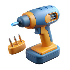 vector illustration of electric drill