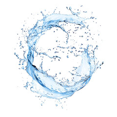 Dynamic Water Splash PNG for Graphic Design