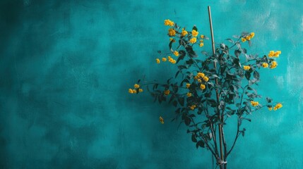 wild flowers on paper background