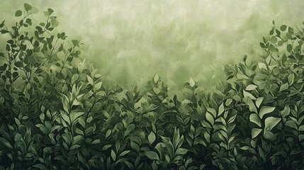Obraz premium Lush Green Foliage with Soft Textured Background for Nature Themes