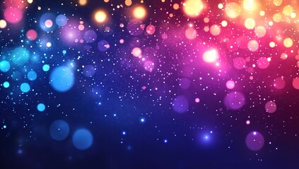 Colorful Bokeh Lights Abstract Background