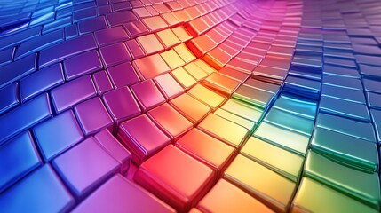 Obraz premium Abstract colorful geometric shapes background