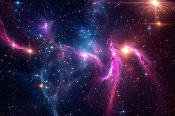 Fototapeta premium A celestial background showcasing a myriad of sparkling stars.