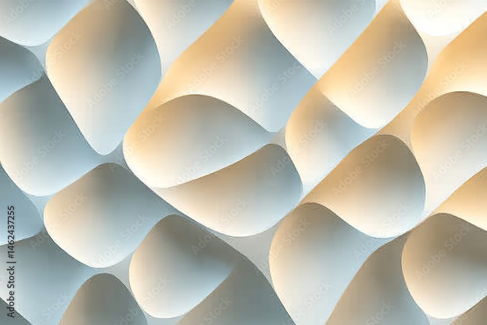 Leinwandbilder 3D textured vector background with smooth abstract shapes and depth effect, ideal for modern design and digital applications.

