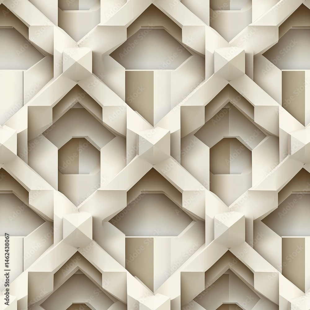 Leinwandbilder 3D textured vector background with smooth abstract shapes and depth effect, ideal for modern design and digital applications.

